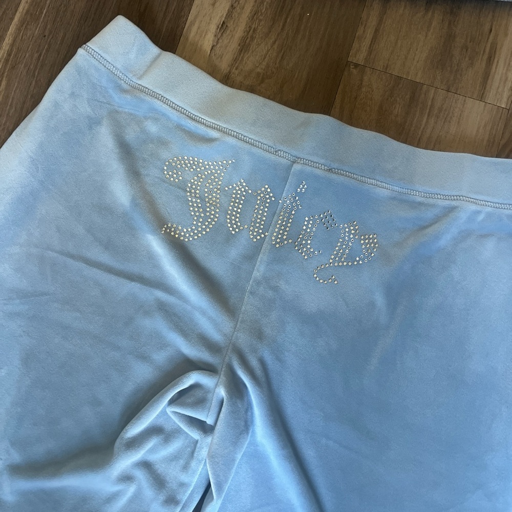 Juicy Couture Sky Blue Velour Sweatpants